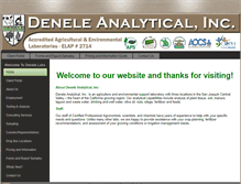 Tablet Screenshot of denelelabs.com